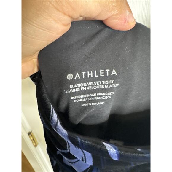 Athleta Women's Elation Velvet Tight Sz Medium - Picture 4 of 7